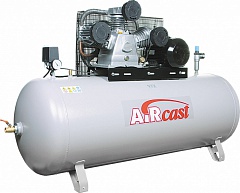 Поршневой компрессор Remeza AirCast LB75 5.5кВт / 380В на горизонтальном ресивере объемом 100 литров